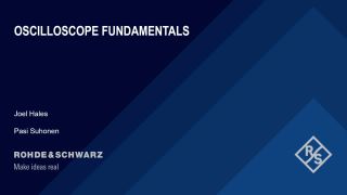 Basic Oscilloscope Fundamental Days - Day 1