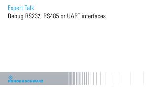 debug rs232, rs485 or uart interfaces