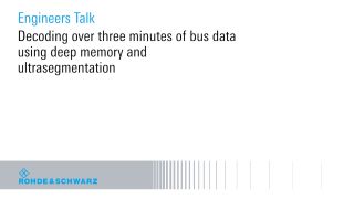 Decoding over three minutes of bus data using deep memory and ultrasegmentation