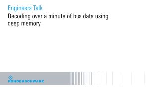 Decoding over a minute of bus data using deep memory