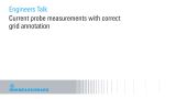 Current probe measurements with correct grid annotation