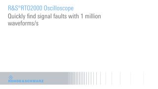 Quickly find signal faults with 1 million waveforms/s