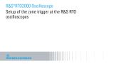Setup of the zone trigger at the R&S RTO oscilloscopes