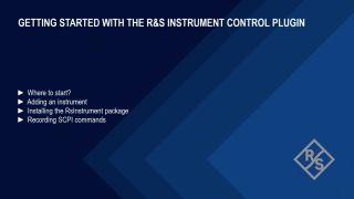 RsIC SCPI Recorder Screencast RsIC SCPI Recorder Screencast