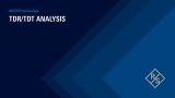 TDR/TDT Analysis with R&S Oscilloscopes
