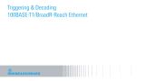 Triggering & decoding 100Base-T1 BroadR-Reach Ethernet 