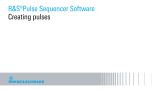 Creating pulses with modulation on pulse with R&S®Pulse sequencer software