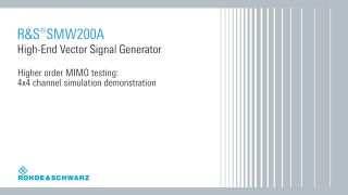 高阶 MIMO 测试——4x4 通道仿真展示