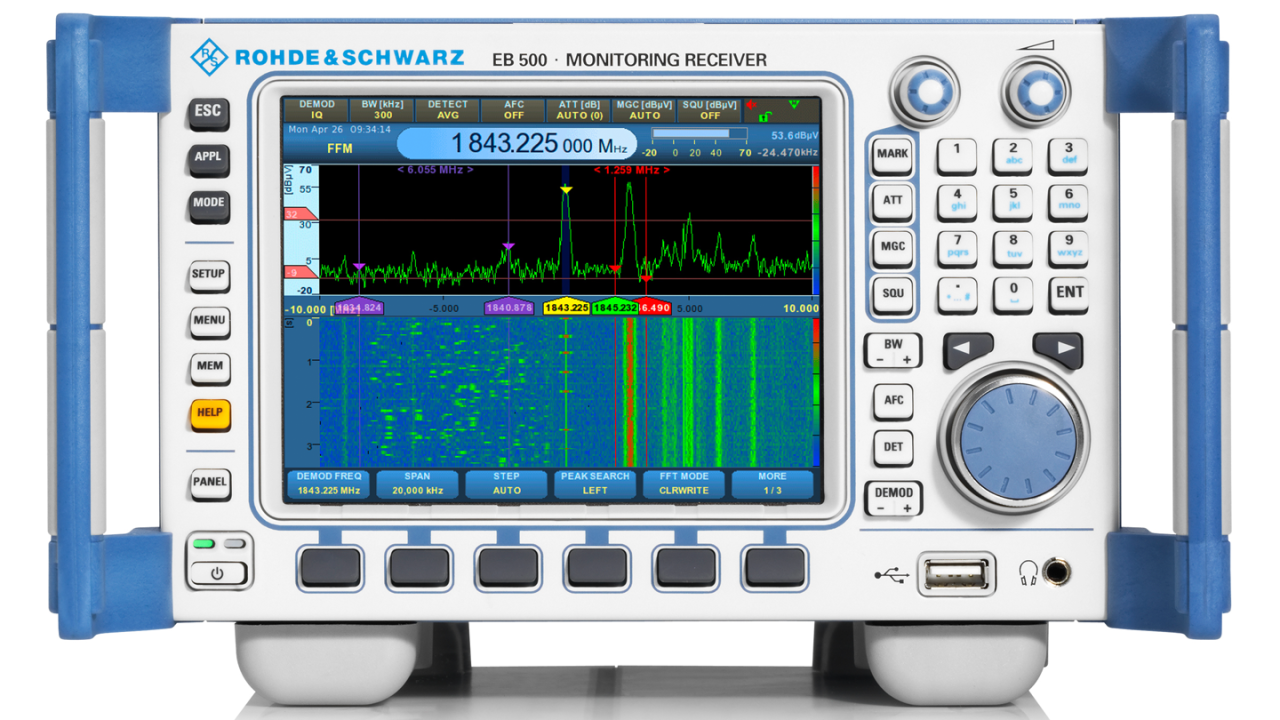 20 MHz demodulation bandwidth for level measurement - EB500