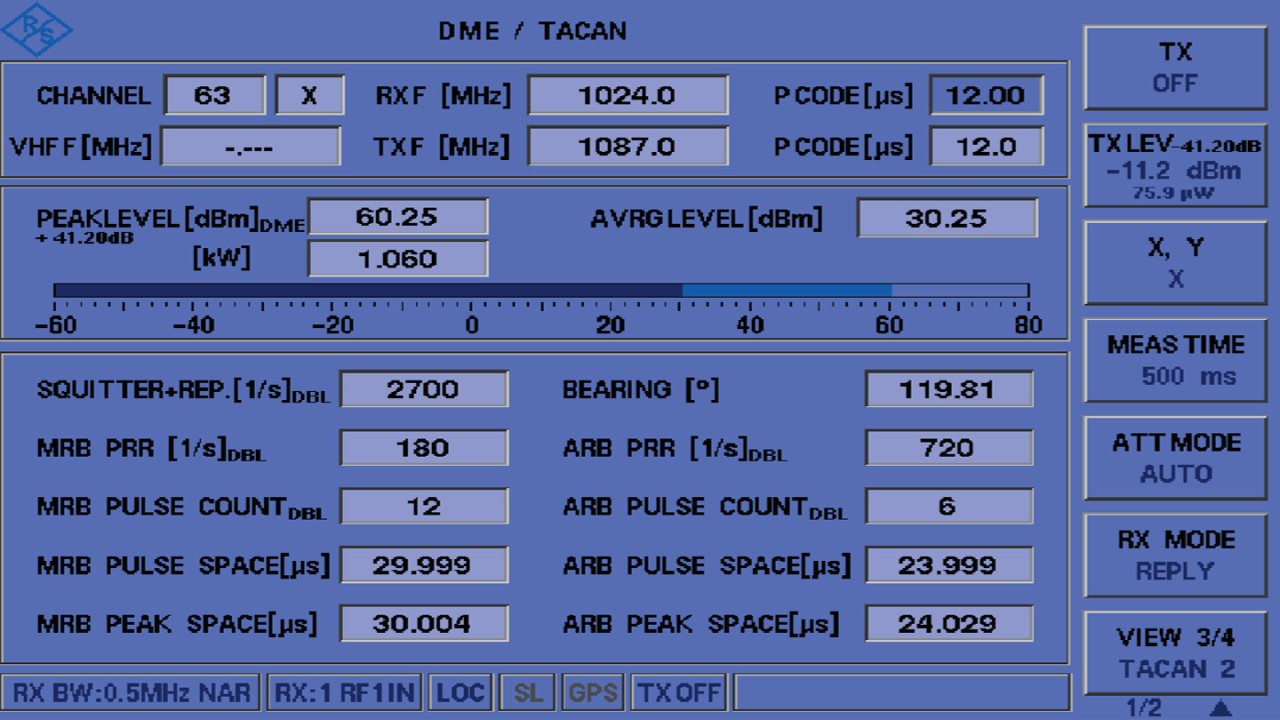 EDST300 TACAN 测量
