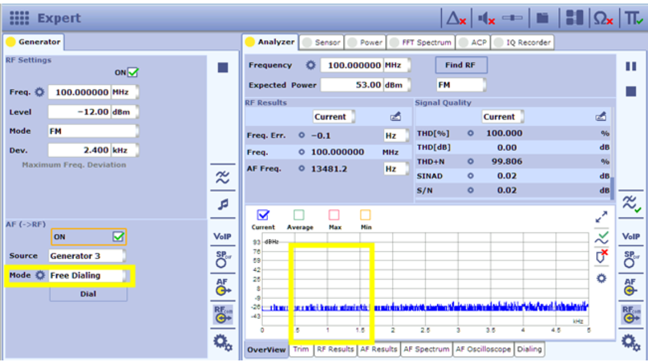 CMA180 Expert Mode - unwanted tone in demodulated audio 