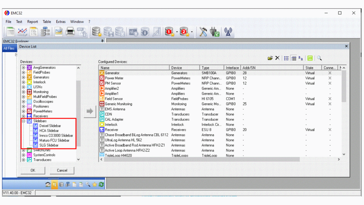 FAQ Control slidebar from EMC32 - screen 1