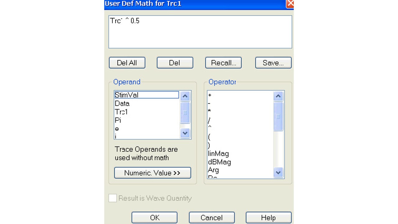 Dividing a trace by two