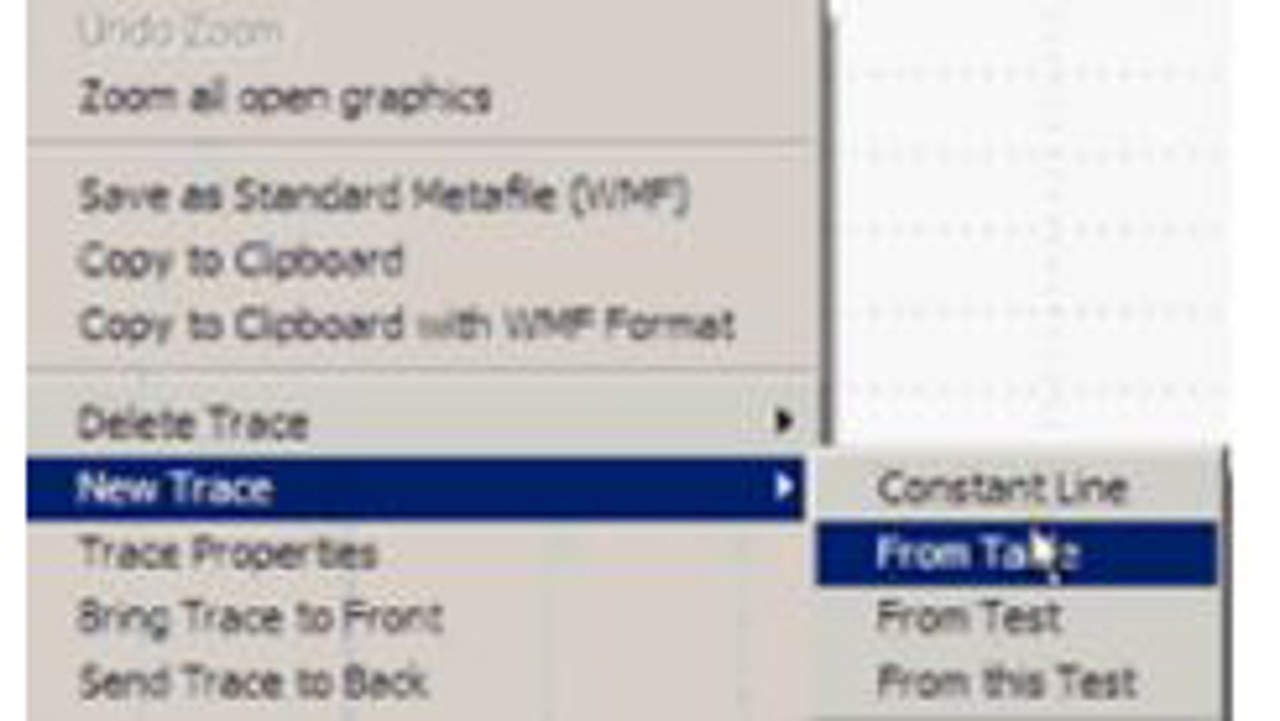 Open an exiting Test and add a new Limit Line