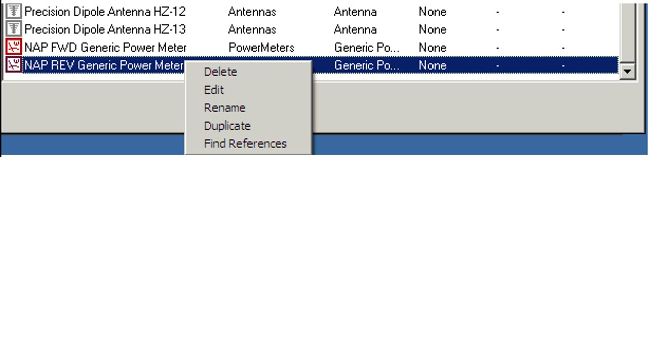 Forward and reverse power measurements with NAP generic power meter