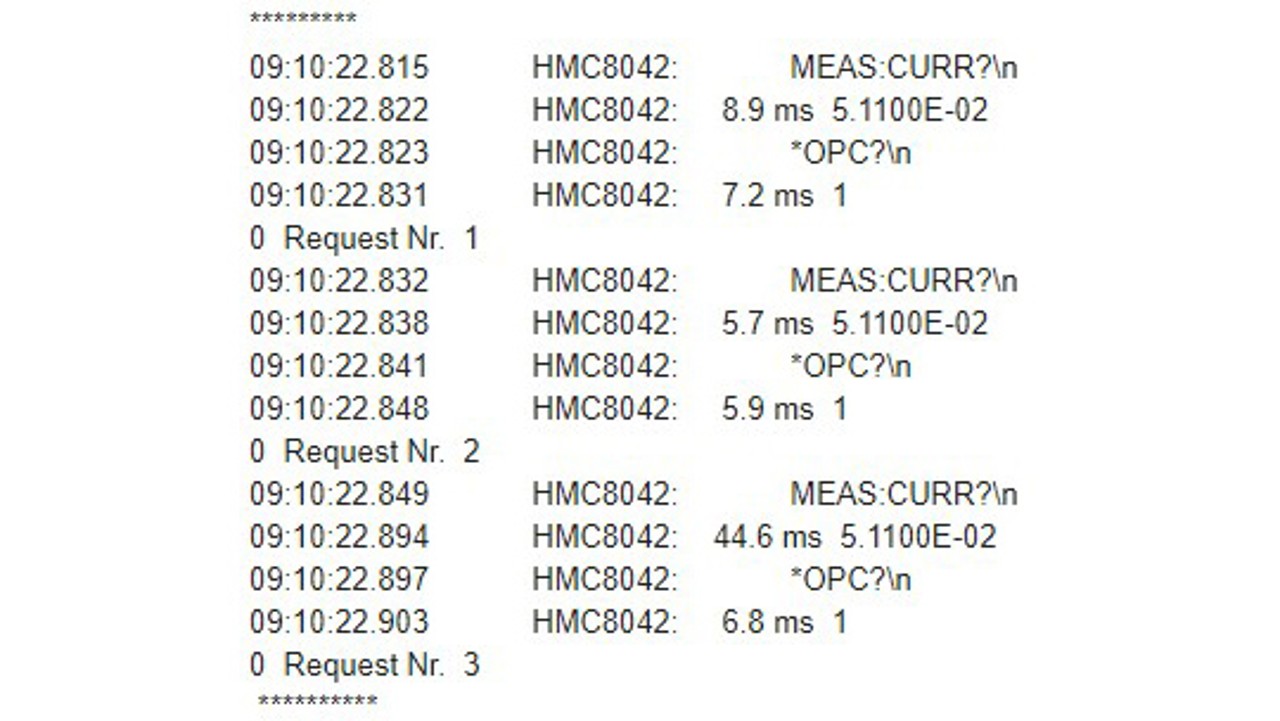 HMC804x - Data Logging Function