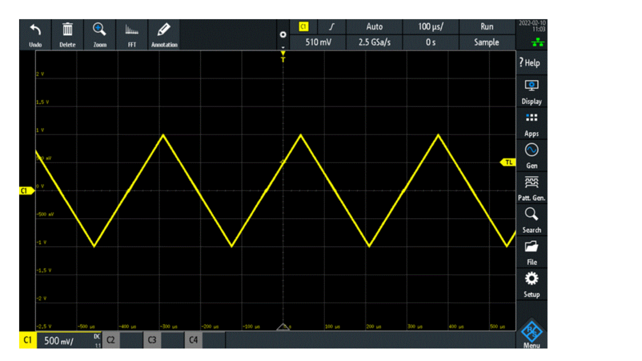 HMF25xx 的波形描述 – 屏幕 2