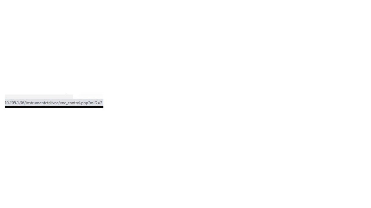 Web control on FSW using VNC - screen 2