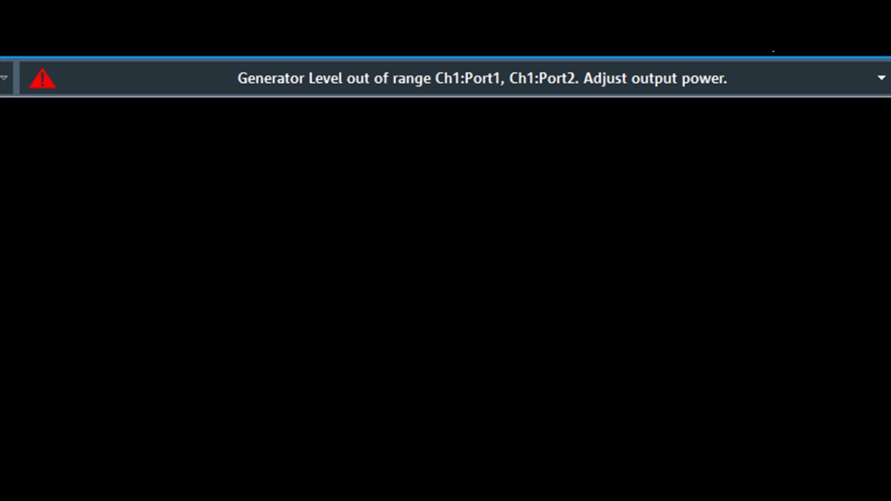 ZNL displays generator level out of range 