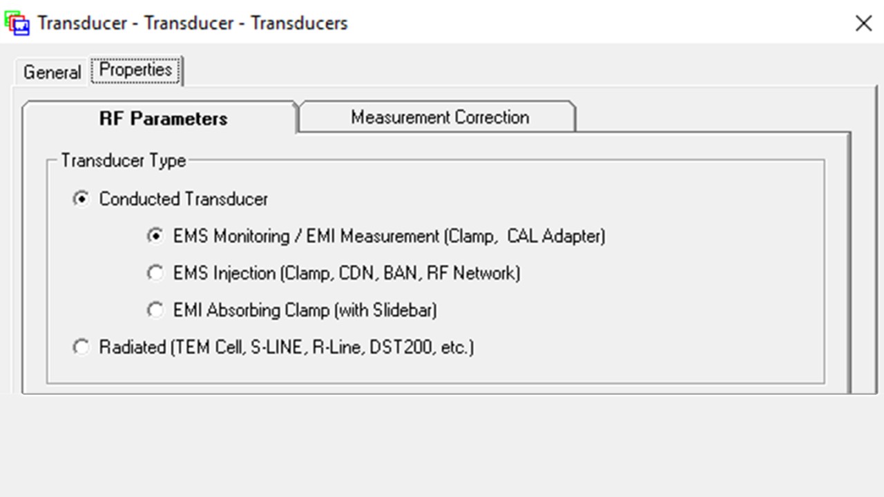 Properties for RF parameters