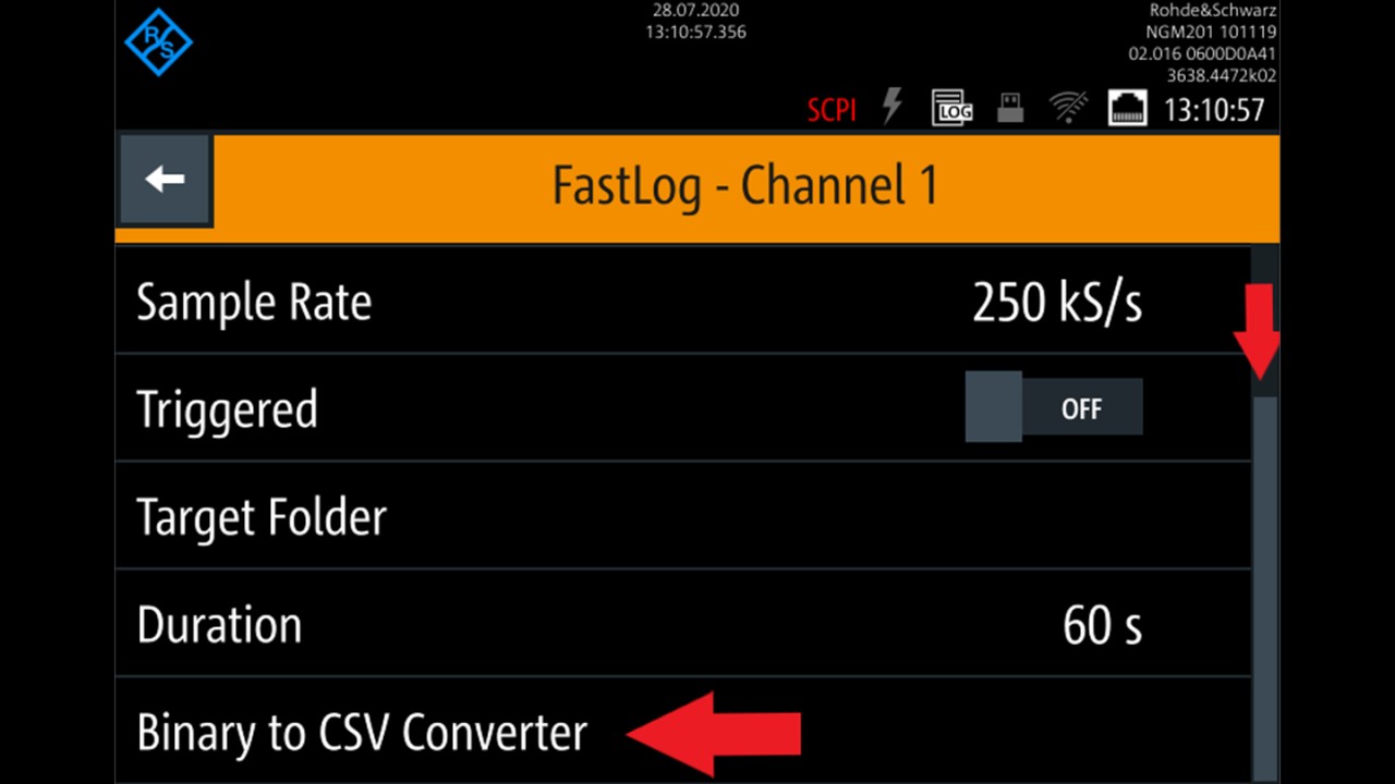 Binary to CSV converter