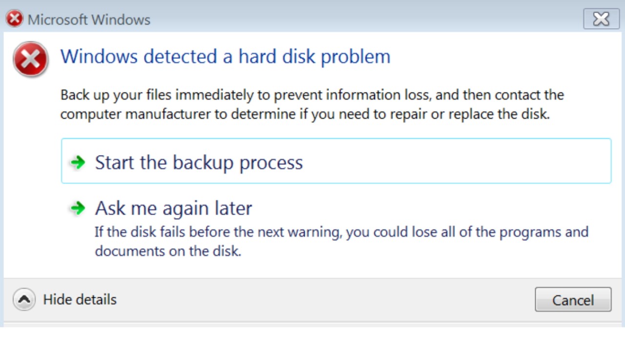 Windows 硬盘问题