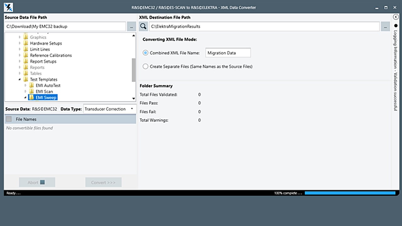 Destination file path