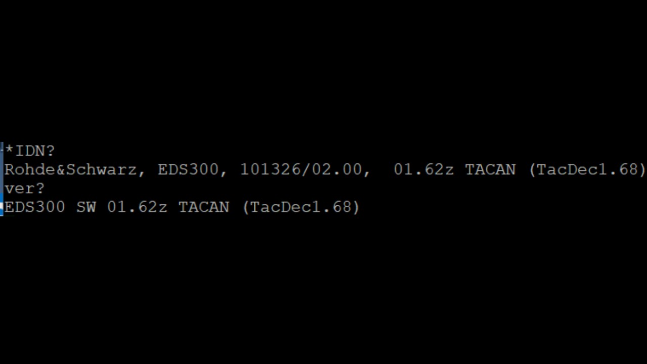 Use a terminal program to connect to to the EDS300