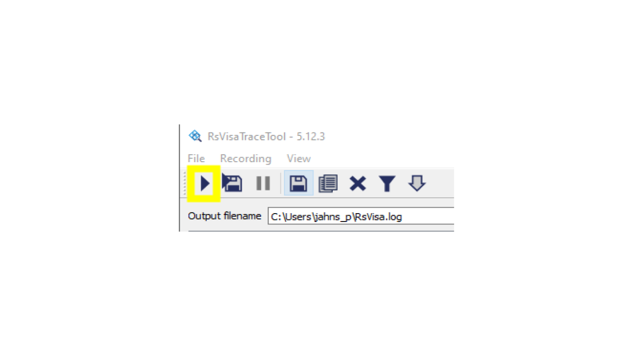 How can I create a log file of the R&S VISA traffic?