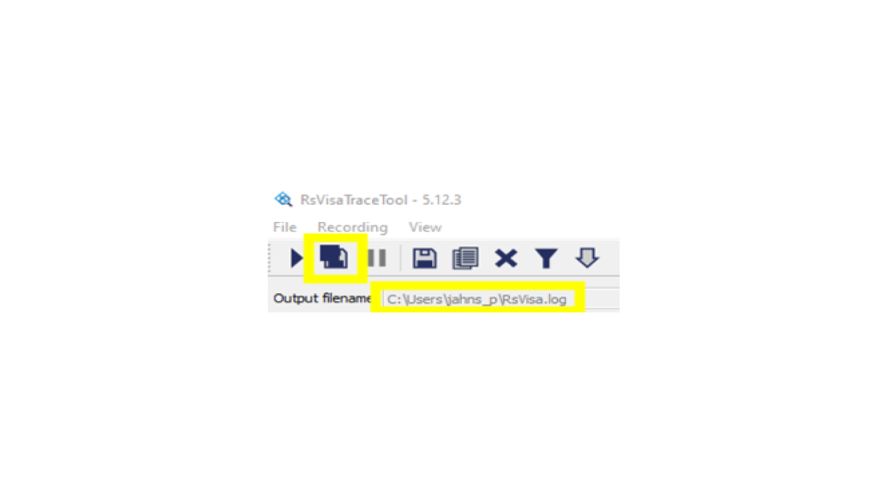 How can I create a log file of the R&S VISA traffic?