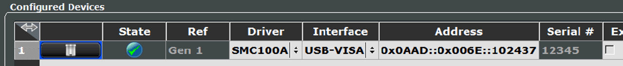 External generator connected via USB not correctly recognized