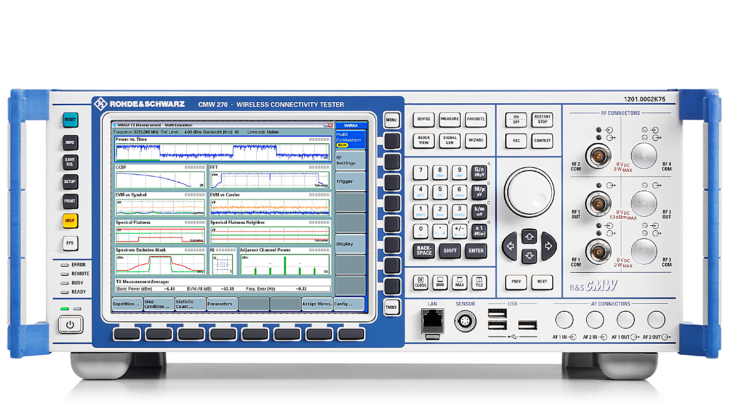 R&S®CMW270 Wireless Connectivity Tester R&S®CMW270 Wireless Connectivity Tester