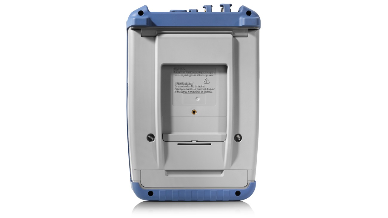 R&S®Spectrum Rider FPH handheld spectrum analzyer, rear view