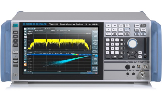 R&S®FSVA3000 signal and spectrum analyzer, front view