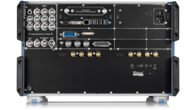 R&S®ZNA vector network analyzer, rear view