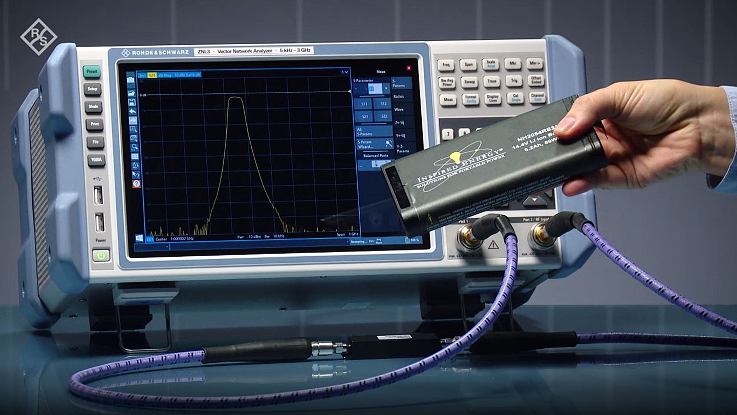 The R&S®ZNL vector network analyzer is fully portable