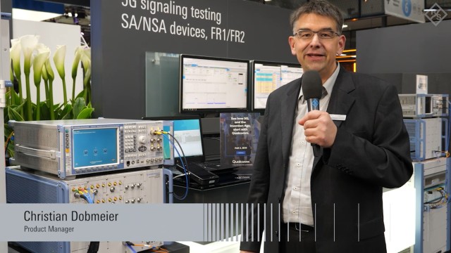 5G NR signaling test in FR1 and FR2 presented at GSMA MWC 2019