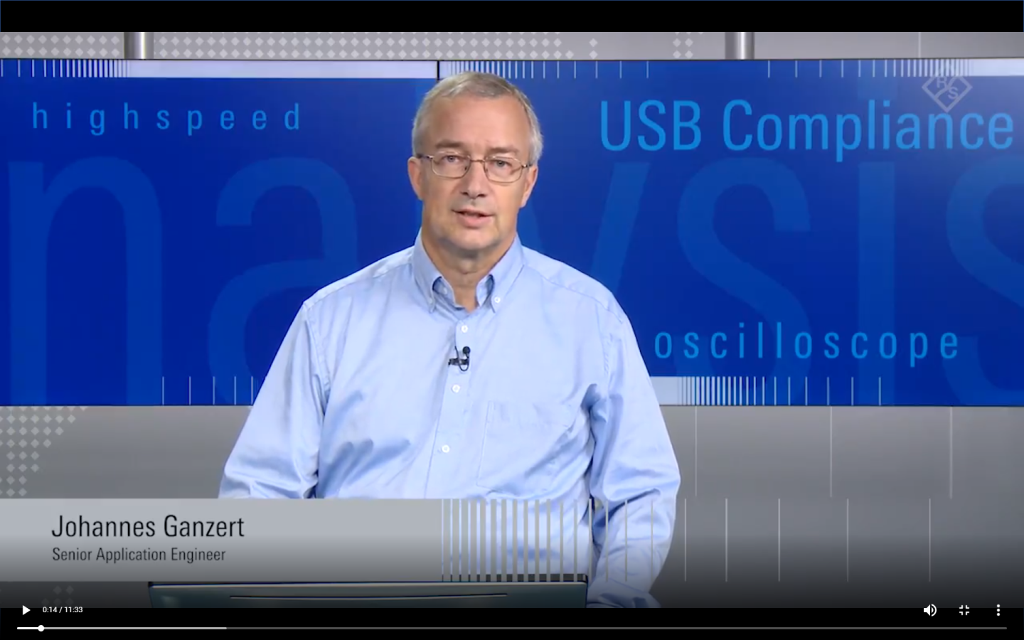 Application video USB compliance measruements video 01 screen