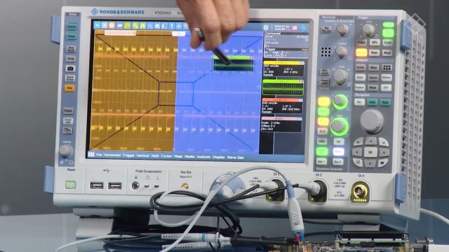 Easily customizable waveform display with R&S®SmartGrid technology