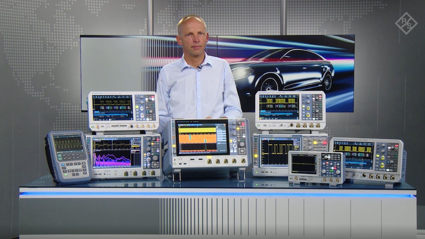 Rohde and Schwarz Oscilloscope range for automotive applications