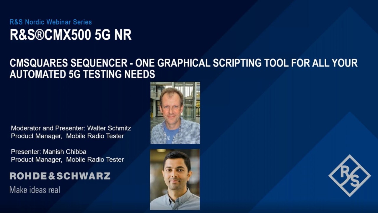 CMsquares Sequencer - ONE Graphical Scripting Tool for All Your Automated 5G Testing Needs