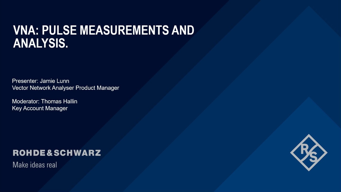 VNA: Pulse Measurements and Analysis VNA: Pulse Measurements and Analysis