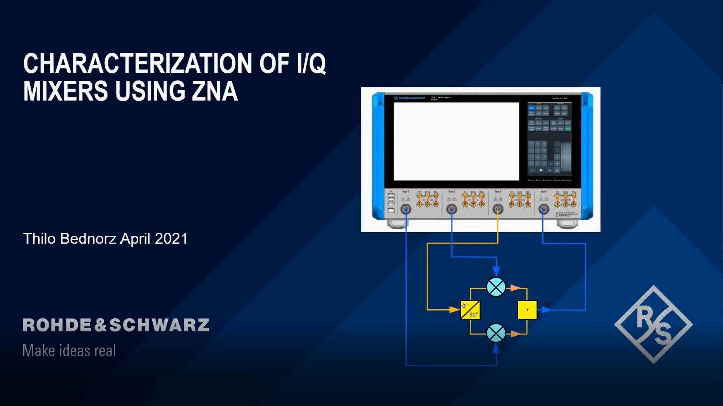 VNA - IQ Mixer Characterization VNA - IQ Mixer Characterization